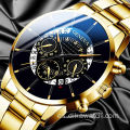 2021 Geneva Fashion Relojes para hombre de las mejores marcas de lujo Reloj de pulsera de cuarzo Hombres Fecha Casual Oro Acero Relogio Masculino montre homme